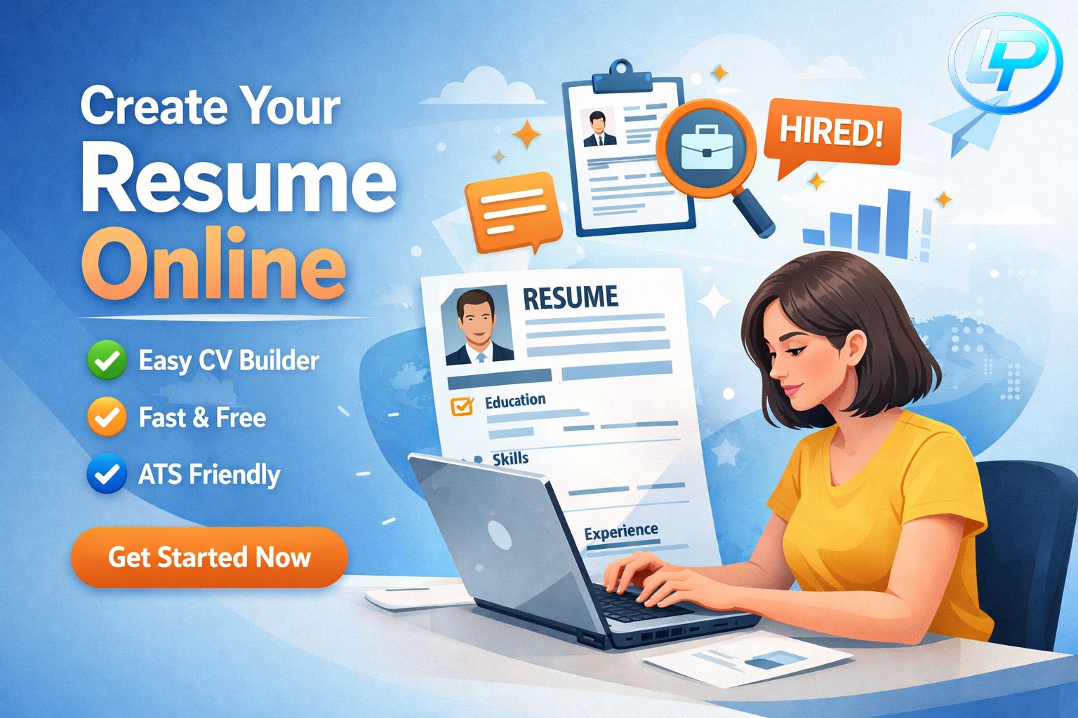 Create resume online using easy CV builder for freshers and professionals
