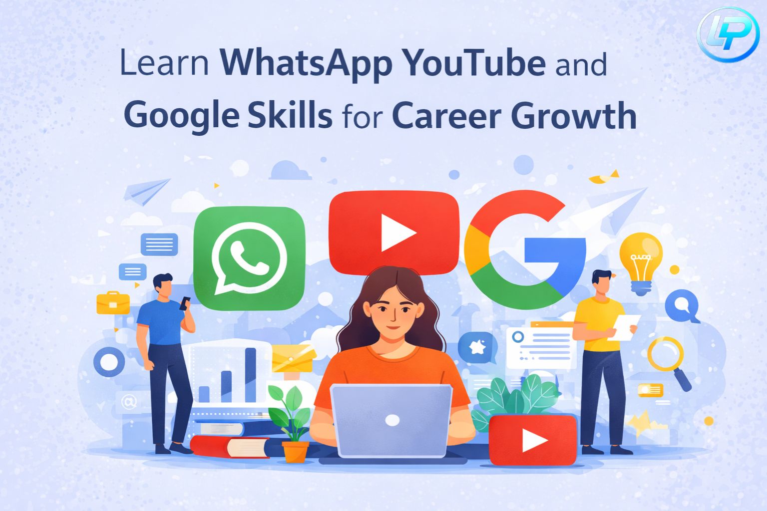 Learn WhatsApp YouTube and Google skills for career growth and digital learning
